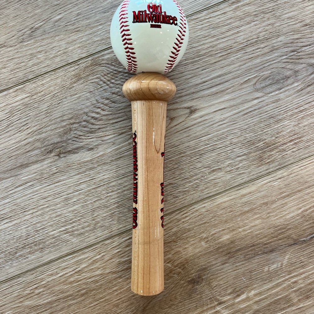 Old Milwaukee Baseball Bat and Ball Beer Tap - Picture 2 of 2